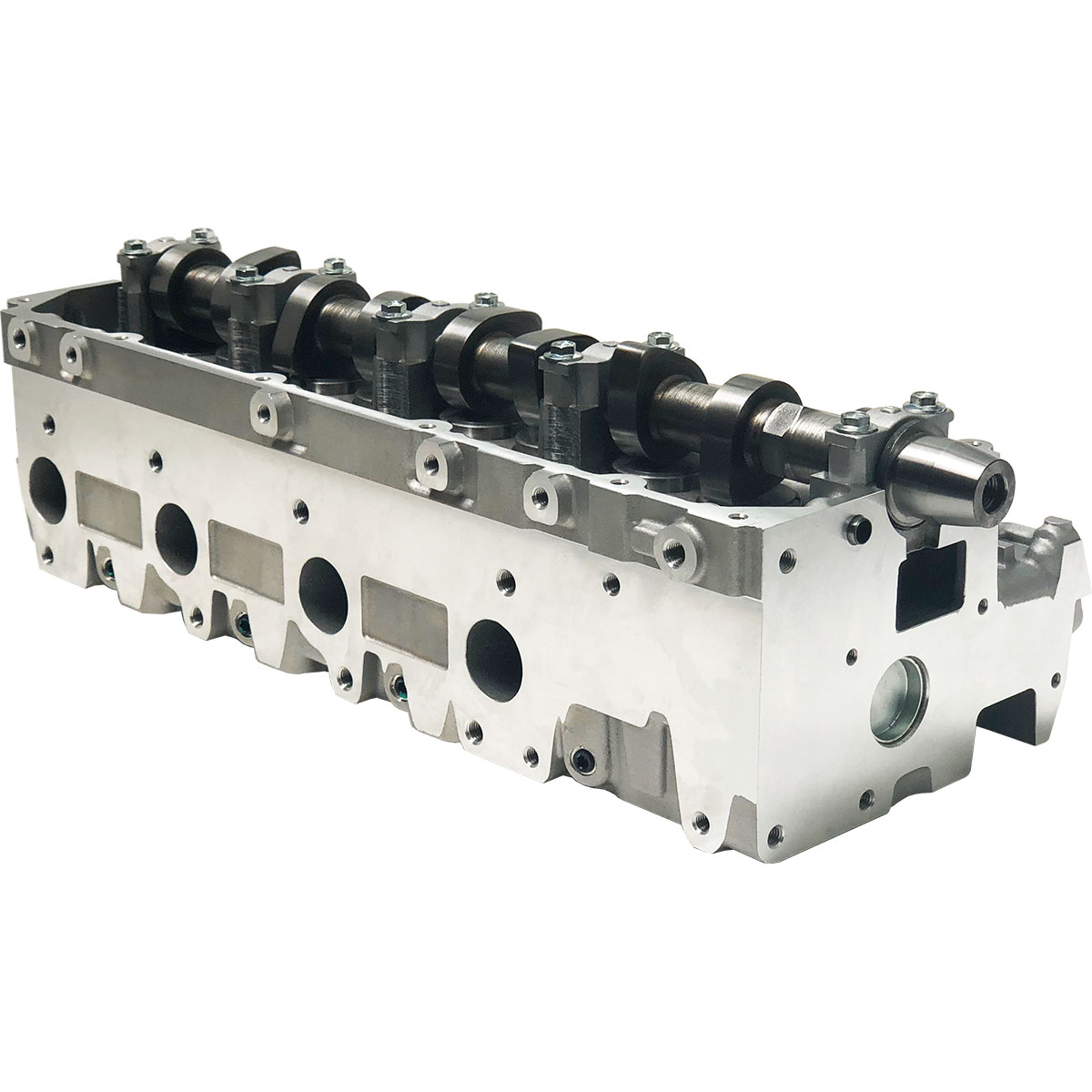 EngineBits Assembled Cylinder Head for Toyota 1KZT 8 Valve 3.0L Diesel Engine - valves sit below head face. - Image 4