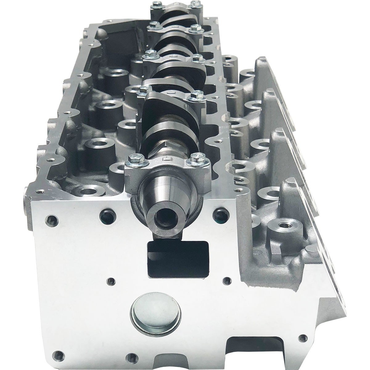 Assembled Cylinder Head for Toyota 1KZTE 8 Valve 3.0L Diesel Engine - valve flush with head face.